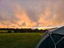Sunset on camp site