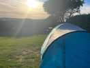 Our tent and picture before the sunset