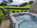Perfect temperature in the hot tub... what a view!