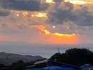 Sunset over coombe martin