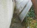 Unsafe and dangerous structures around toilet block
