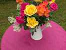 Fresh flowers on our arrival