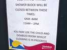 Not this week!!!!!! never once was it closed for cleaning.