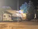 Camping area by night