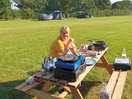 Lovely campsite, flat pitch, picnic tables, quiet location.