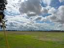 The field you see when you pull into the place
