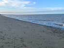 Beach evening stroll