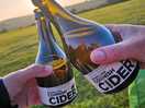Cornish cider watching the sunset