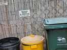 Waste and recycling area.