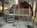Bedw cabin opposite main building