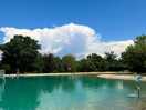 Swimming pool. shallow entry but look out for the drop off.