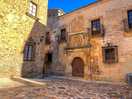Lovely old town. bus stop outside site and only 1.1 euros to town