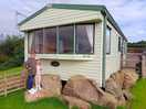 Outside front of caravan