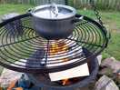 Cooking on the fire