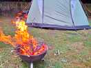 Firepit and tent