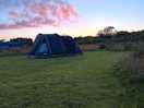 Evening skies looking into our pitch.