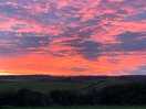 Beautiful winter sunset