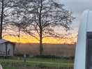Superb sunset across the fields