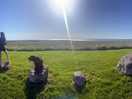 View of morecambe bay from campsite