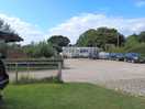 The car park and facilities block