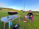 Camping field view