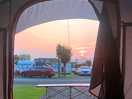 View from our pitch! watching the sunset every evening