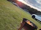 Sunset on site