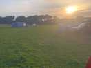 Sunset on site