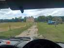View from motorhome to the big house built 1800s