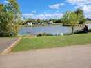 The beautiful peaceful fishing lake
