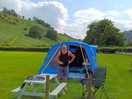Picnic benches and firepits to use,