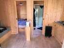 Log cabin interior
