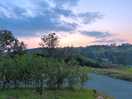 Evening views at rainbow pods