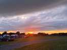 Campsite at sunset