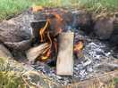 Fire pit on site