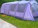Our tent which just about fit on the pitch
