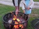 Toasting marshmallows on the fire pit was a delightful surprise!