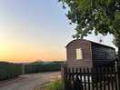 The hut at sunset