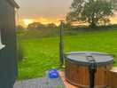 Sunset from the shepherds hut. photo doesn’t do it justice