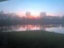 Sunset over the lake