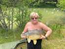 Carp caught in the bottom lake