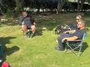 Chilling by the tents