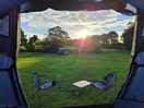 Evening view from tent