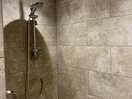 Normal and waterfall shower heads