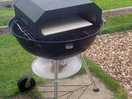 Bbq along with the pizza oven