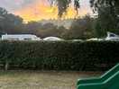 Sunset from park over looking pitches