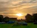 Beautiful sunset watching