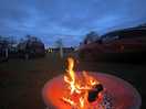 The fire pit we hired from the site.