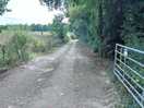 Track leading to field