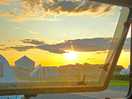 Sun setting